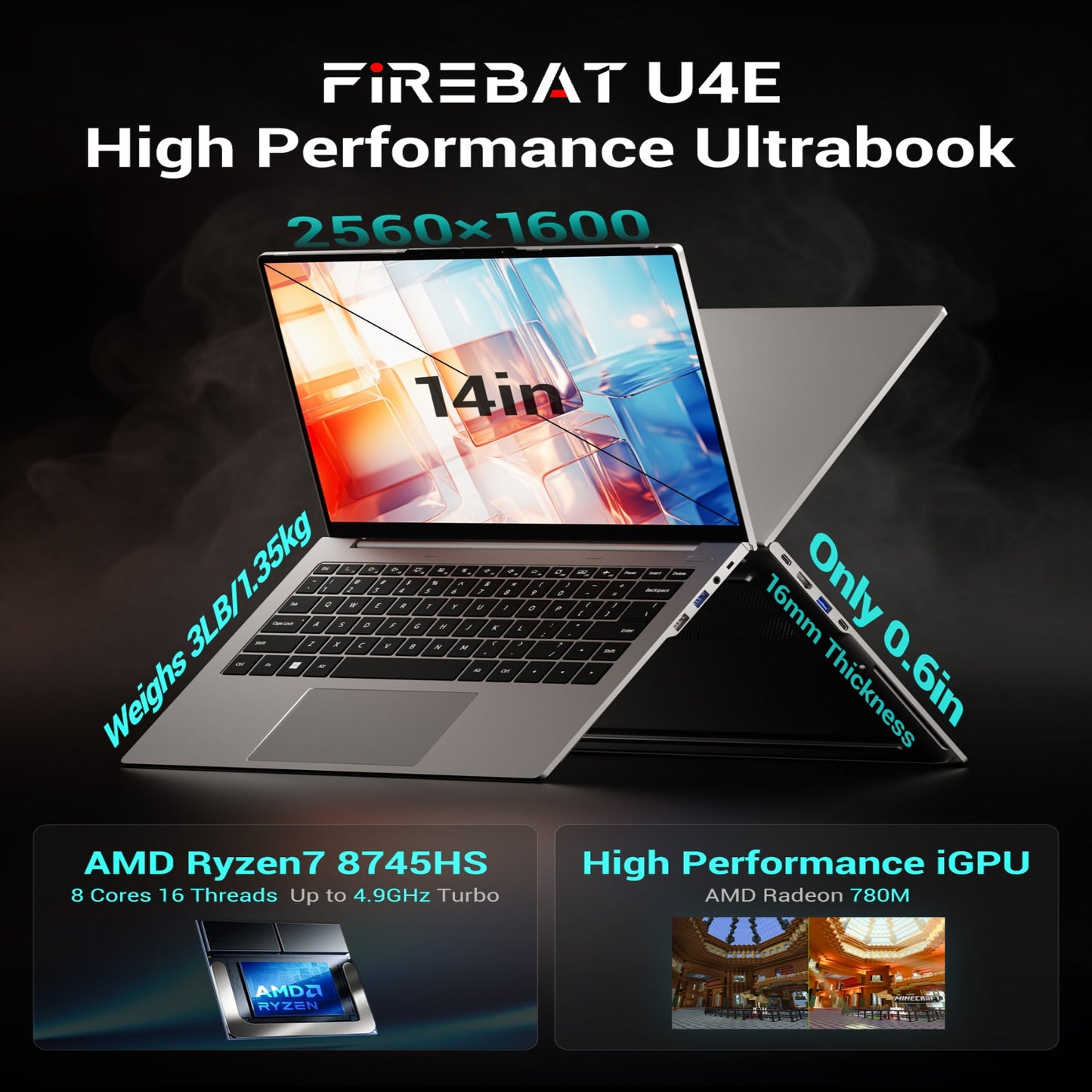 FIREBAT U4E  Laptop  (AMD Ryzen7 8745HS)