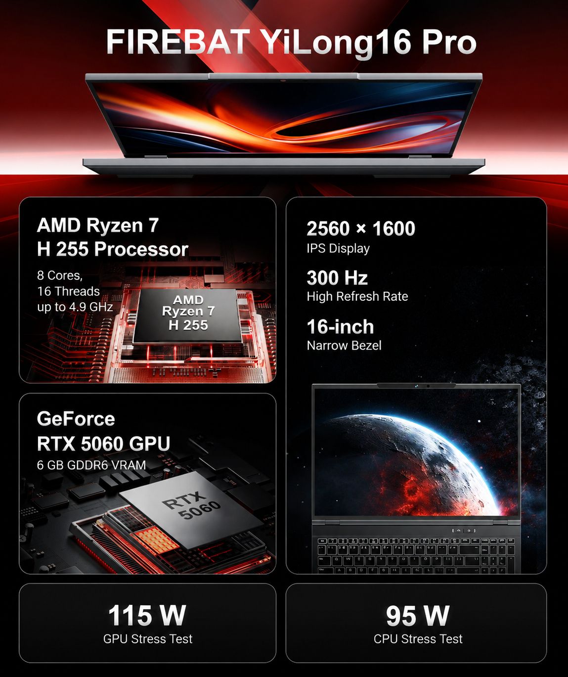 MECHREVO Dragon(Yi Long) 16 Pro | AMD Ryzen 7 H 255