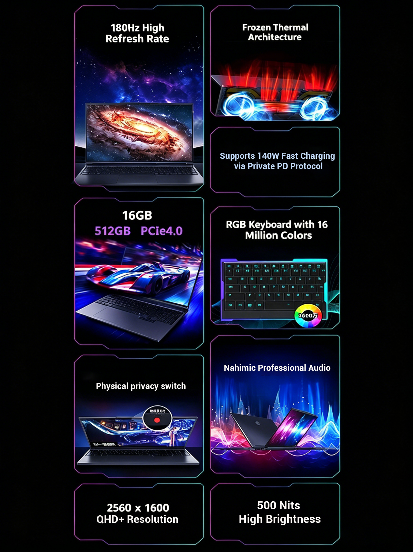 MECHREVO Aurora (Kuang Shi) 16X Pro | Intel Core i7-13650HX