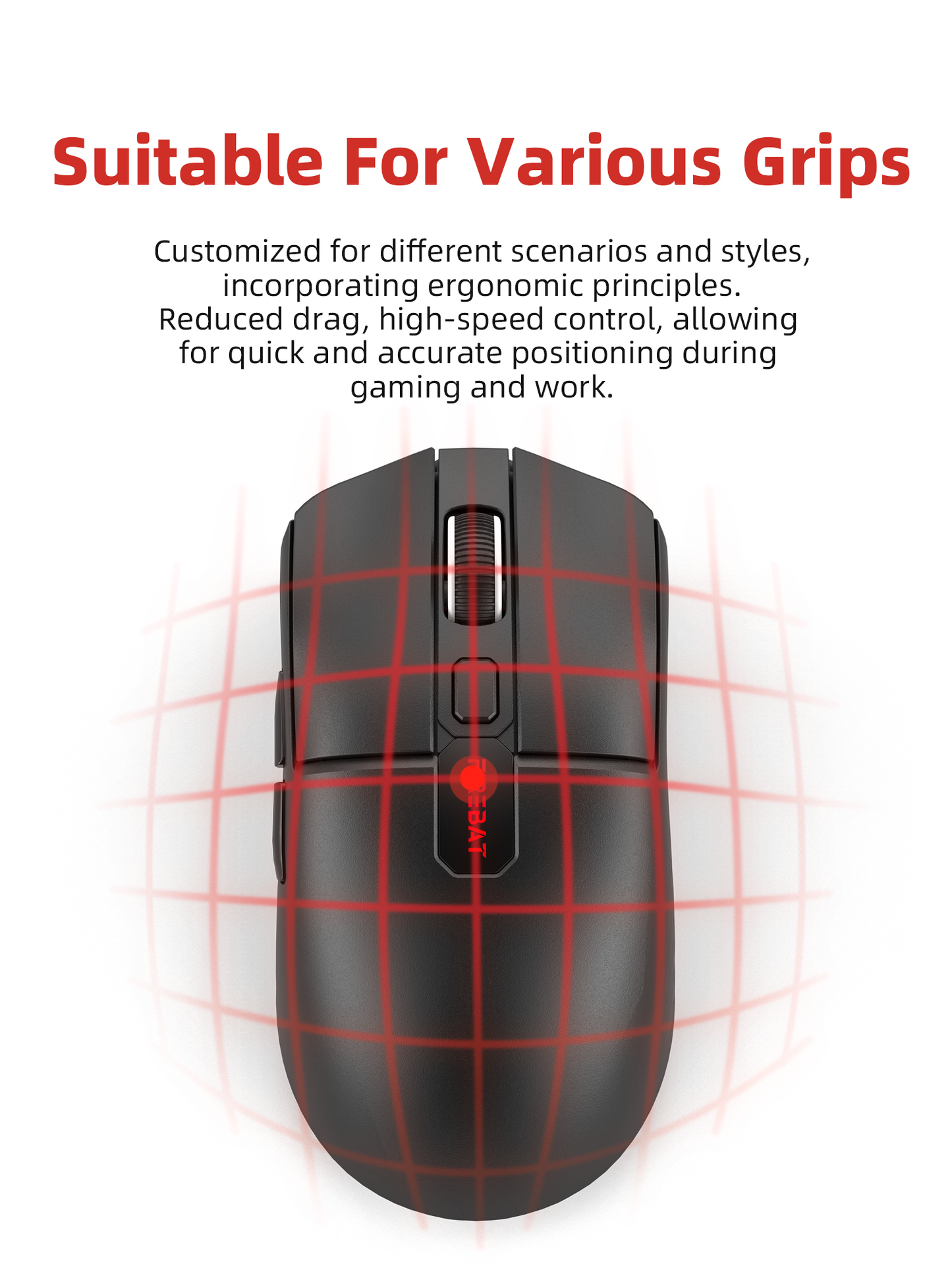 FIREBAT Wired Gaming Mouse X4 | Wired/6 Buttons/4 Light Modes