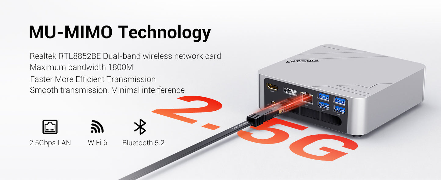 FIREBAT Mini PC F1 | AMD Ryzen 5 7640HS / AMD Ryzen 7 H 255