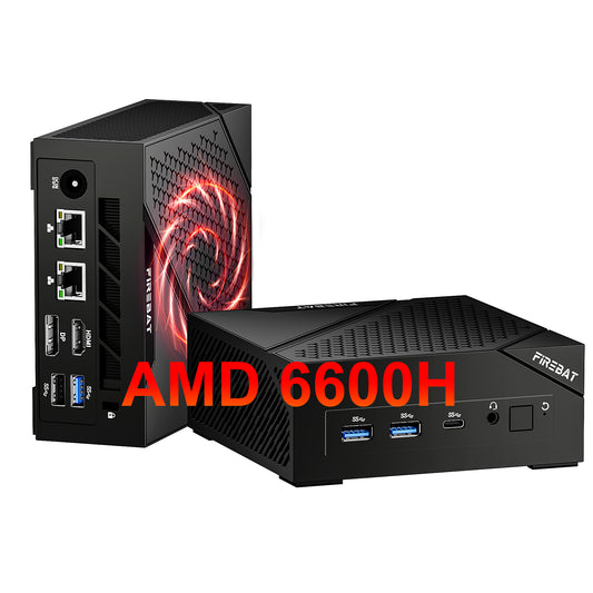 AMD 6600H Mini PC (Up to 4.5GHz) - AM02 Model