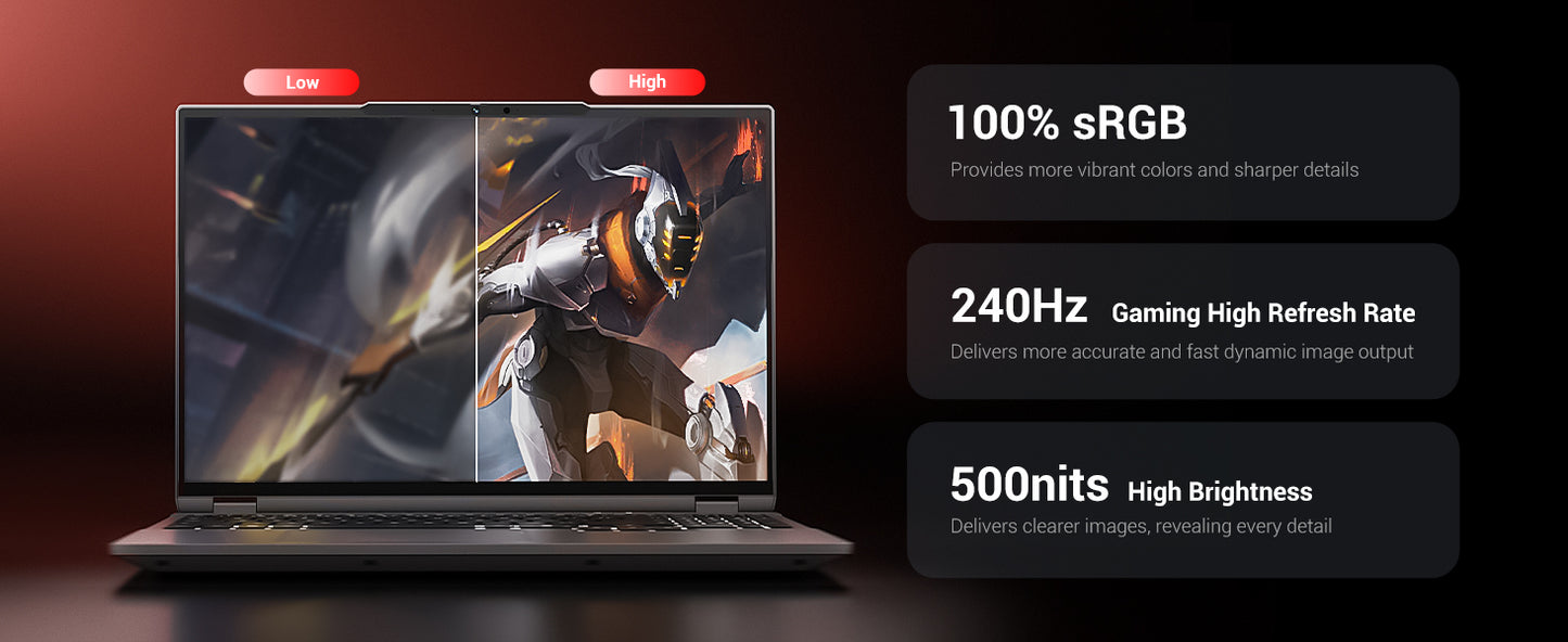 FIREBAT Gaming Laptop   Huan 16 | AMD Ryzen 7 H 255