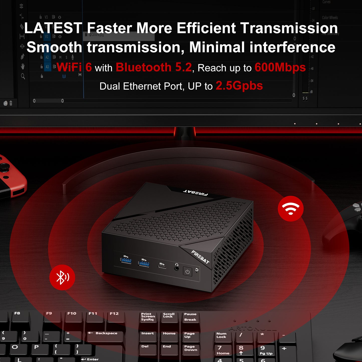 Intel N100 Mini PC (Up to 3.4GHz) - AM02 Model